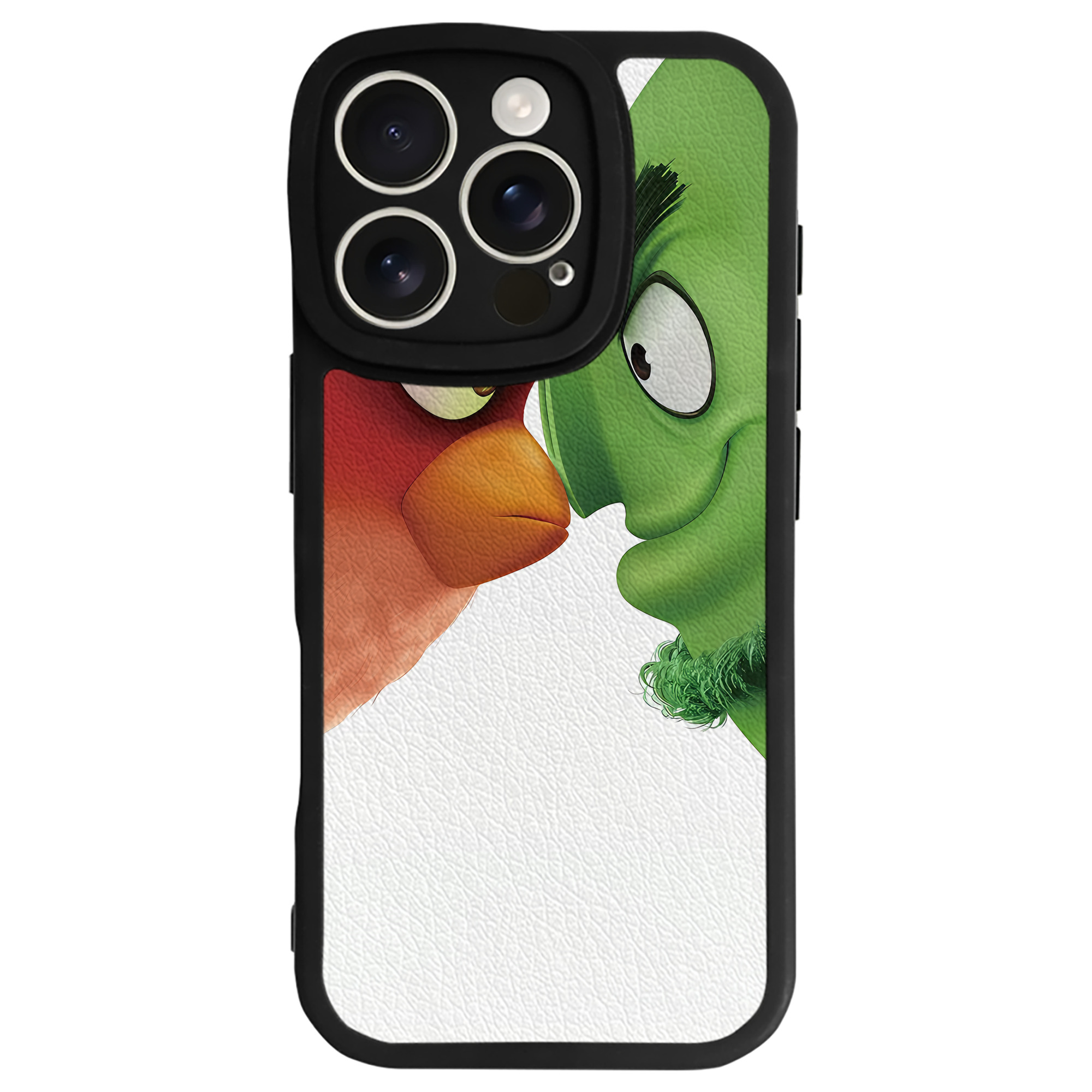 （画像用） Angry Birds アングリーバード 【iPhone 16シリーズ対応】シリコンスマホケース（レザー調） 材質：シリコン